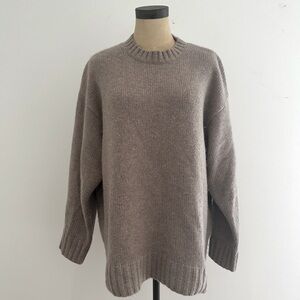 COS 100% Cashmere Taupe Sweater Size M